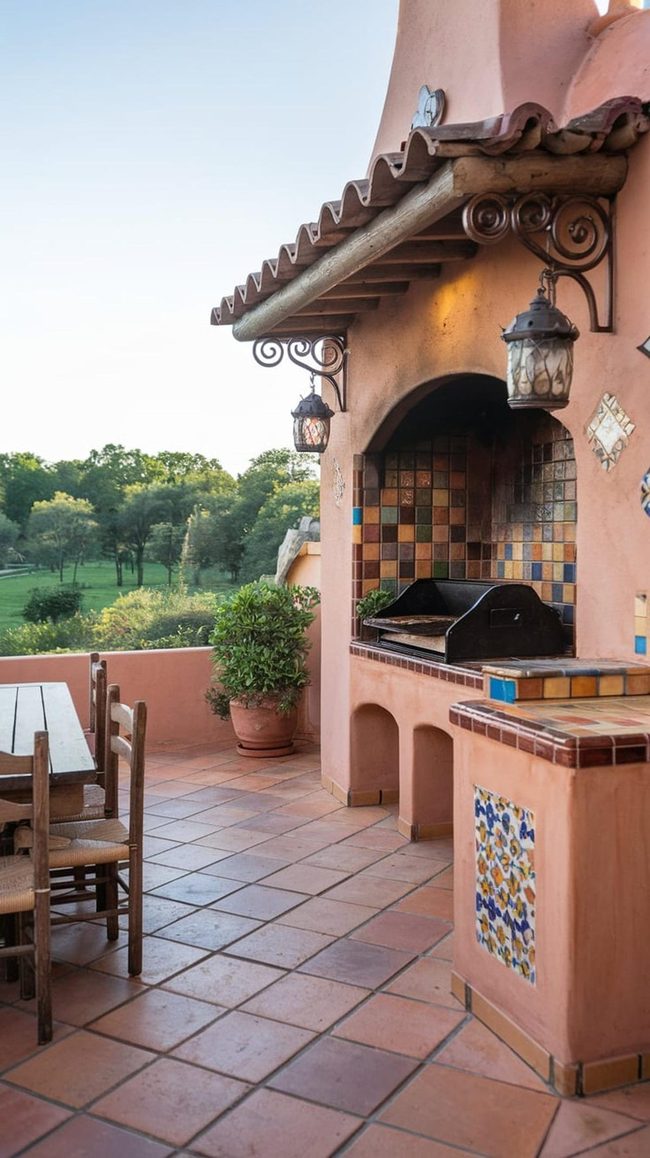 Fire Pit Grill Open-Air Cook Nook