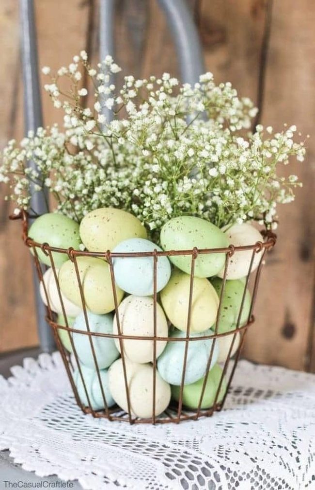 Woven Grass Easter Baskets Overflowing