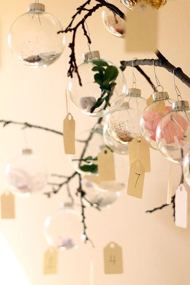 Pink Petals In Glass Spheres