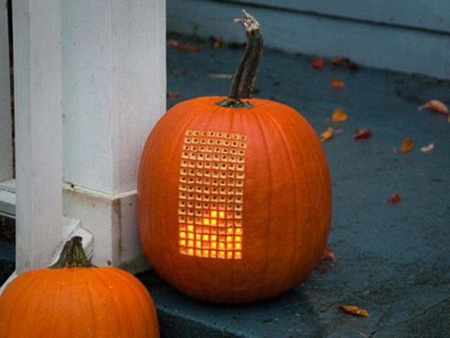 Carved Pumpkin Light Shadows