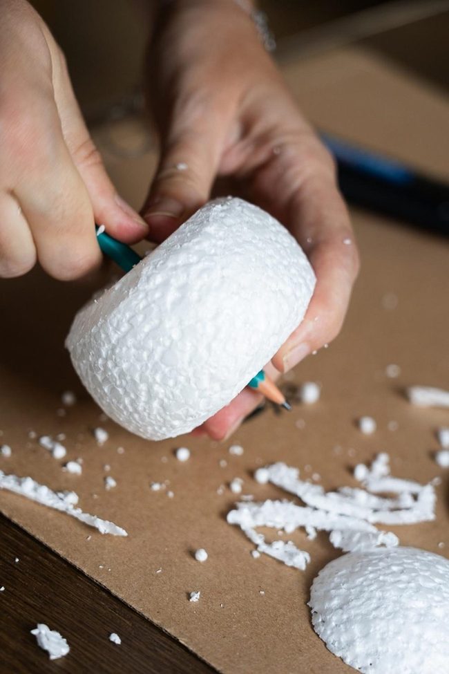 White Foam Hand-Carved Art