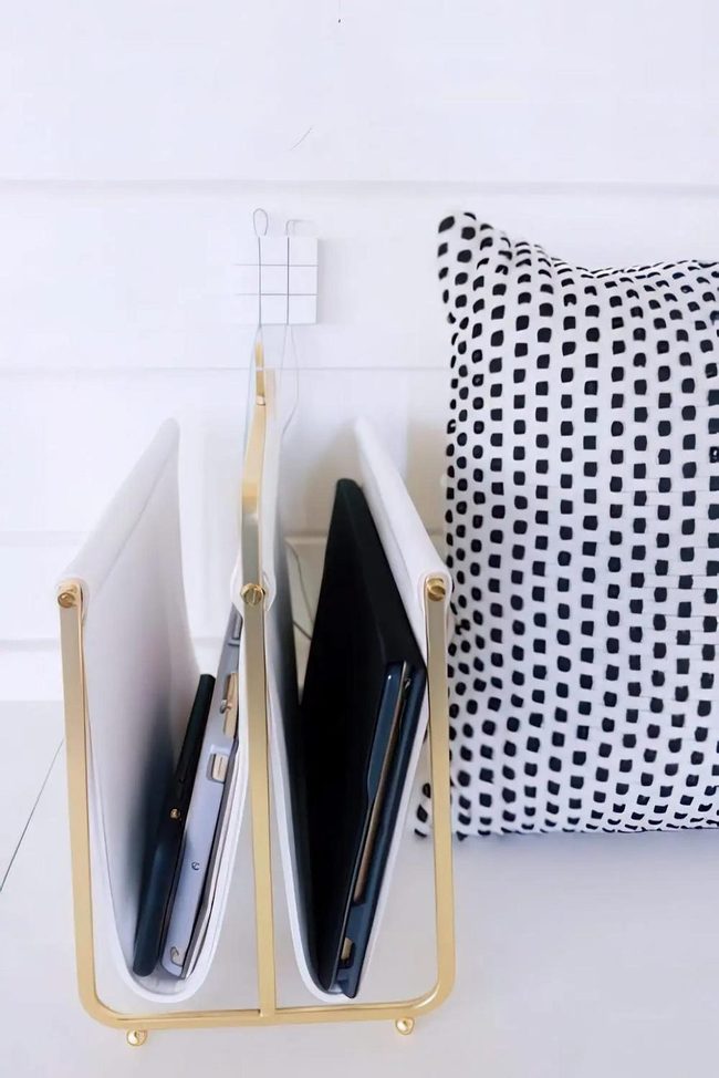 Gold Gadget Holder Workspace