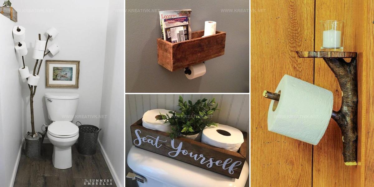 7302284 DIY Toilet Paper Holder Ideas