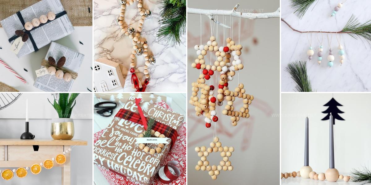 7654024 DIY Wooden Bead Christmas Craft Ideas