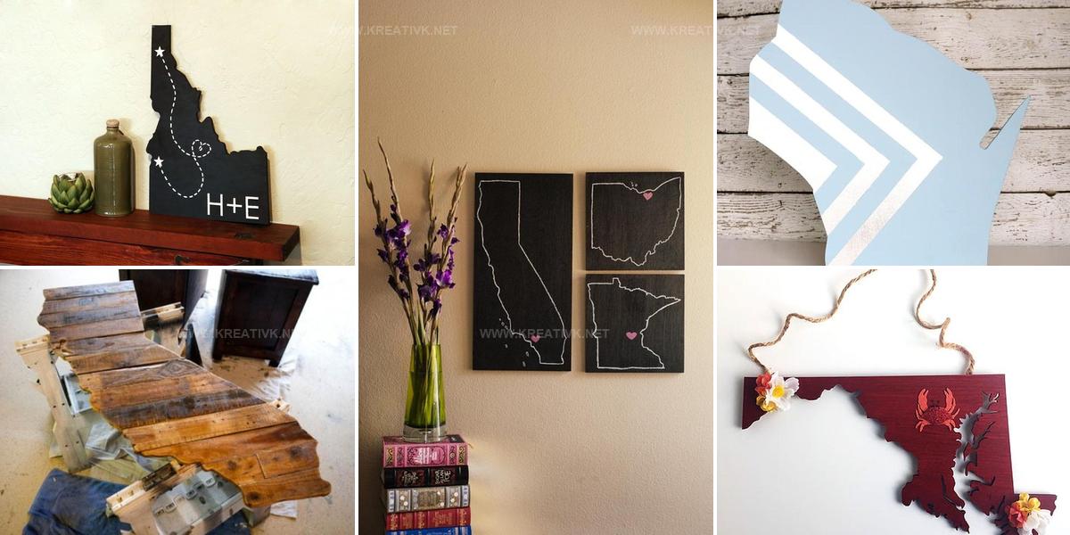4417456 DIY State Artwork Ideas