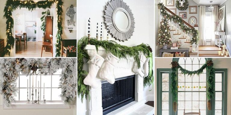 4764202 Evergreen Christmas Garland Decor Ideas