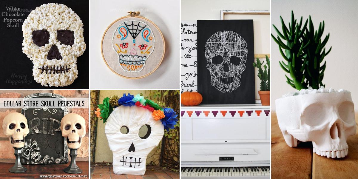 8395723 DIY Halloween Skull Decoration Ideas