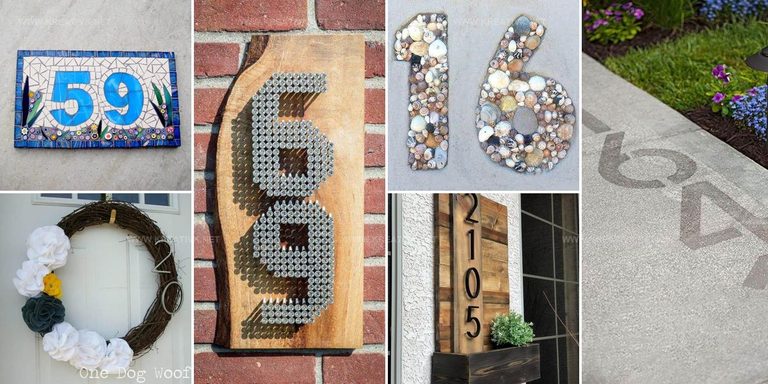 9379265 DIY House Number Inspiration
