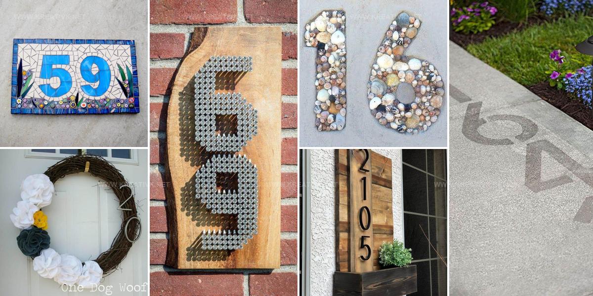 9379265 DIY House Number Inspiration