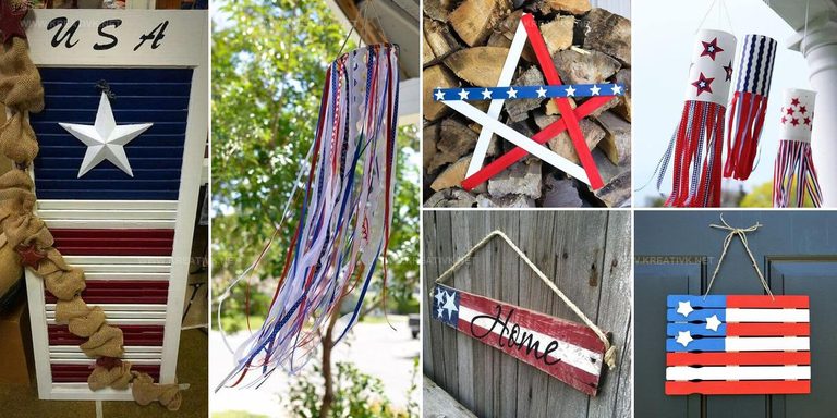 7487256 DIY Patriotic Outdoor Decoration Ideas