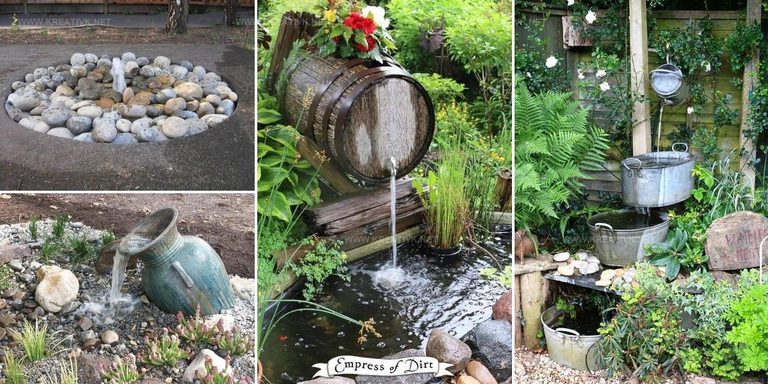 5910037 DIY Outdoor Water Feature Ideas