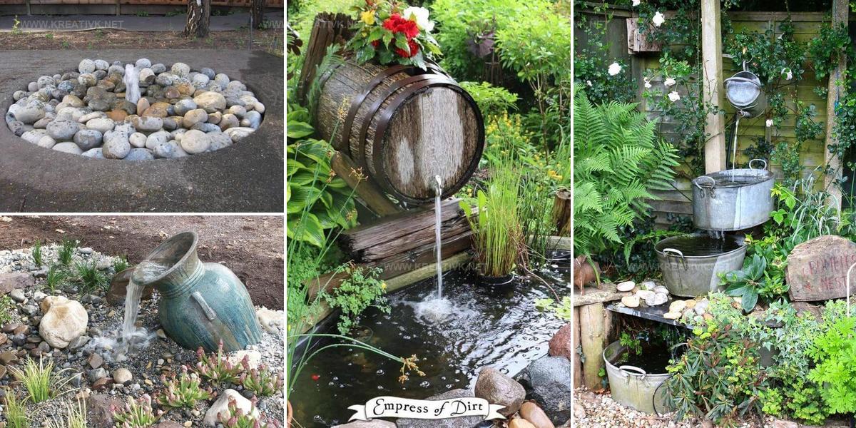 5910037 DIY Outdoor Water Feature Ideas