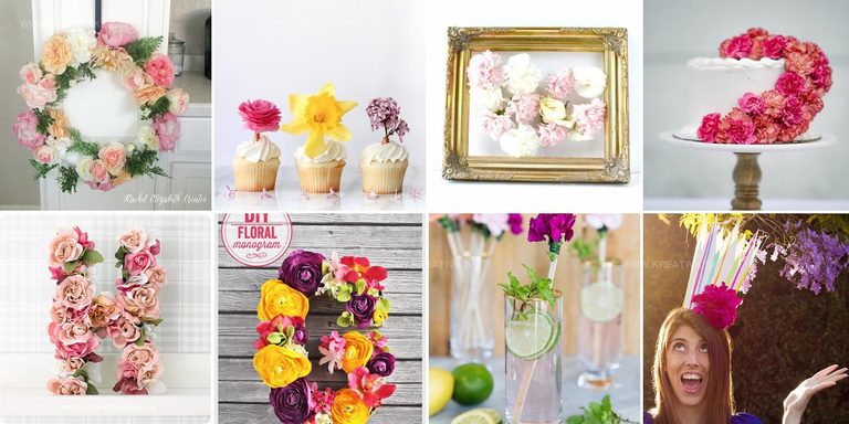 8210301 DIY Fresh Flower Craft Ideas