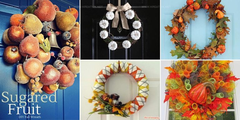 7555200 DIY Faux Fruit Wreath Ideas