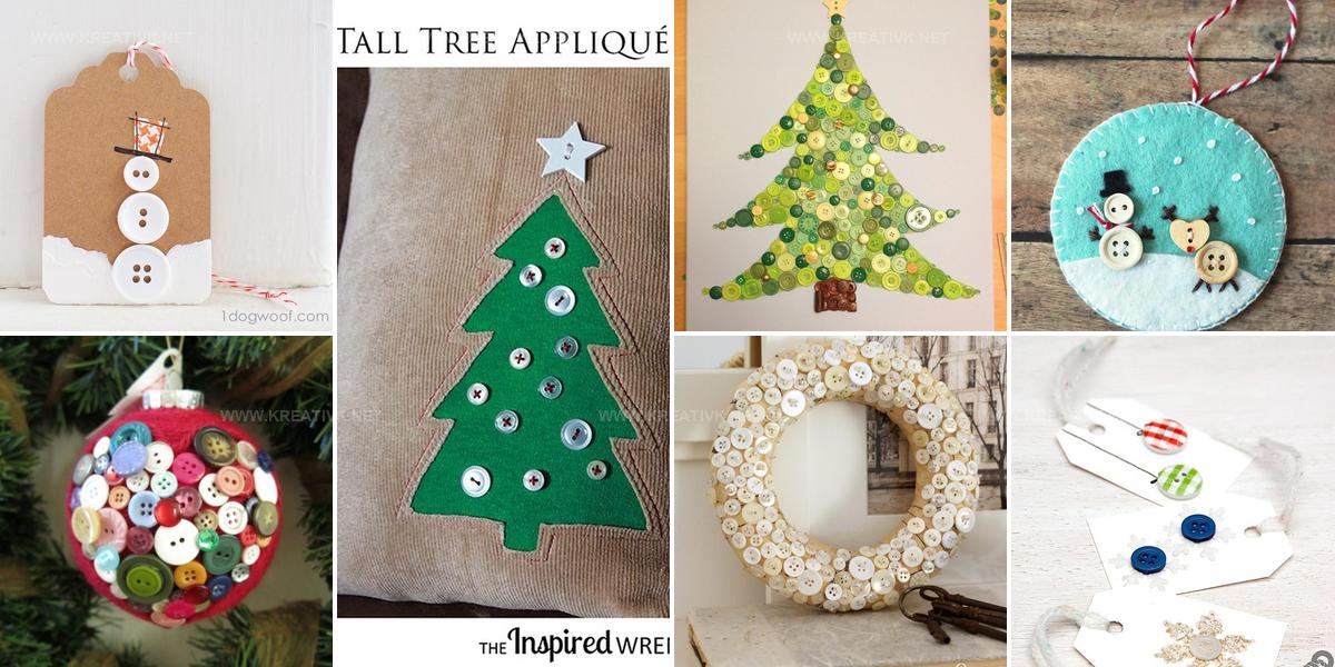 3902082 DIY Button Christmas Craft Ideas