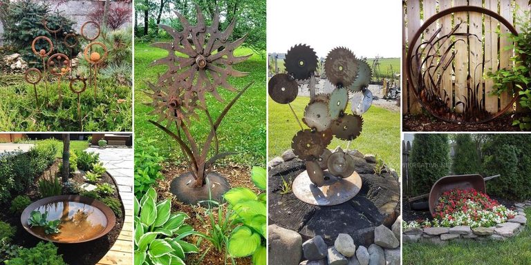 8369495 DIY Rusty Garden Junk Ideas