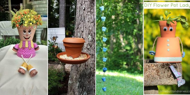 1719918 DIY Clay Flower Pot Craft Ideas
