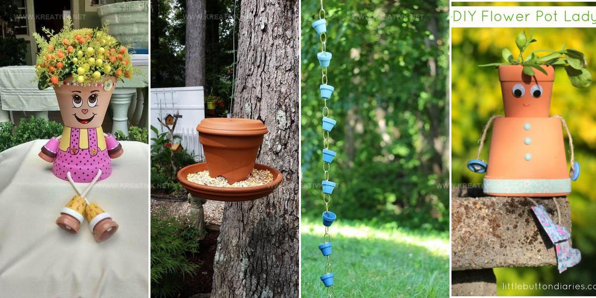 1719918 DIY Clay Flower Pot Craft Ideas