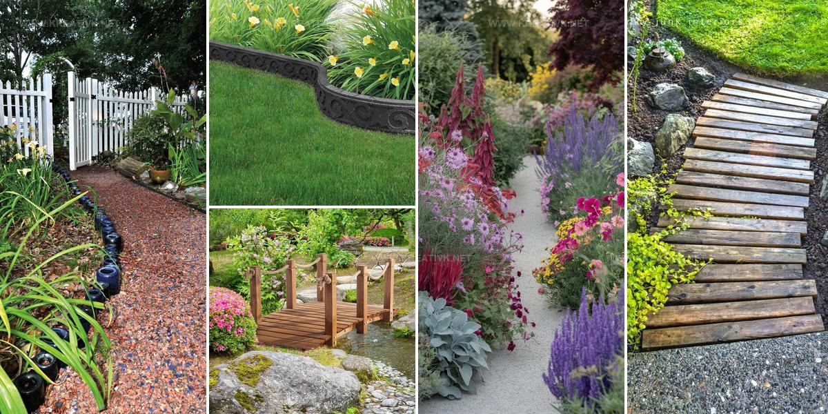 7558042 Recycled Garden Path Ideas