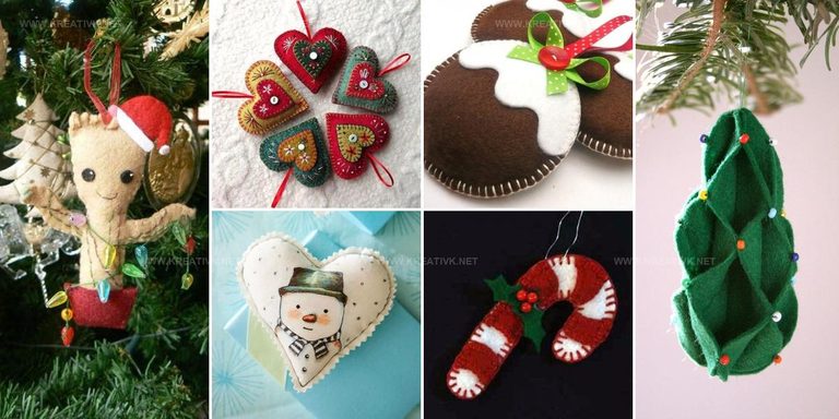 1125714 Felt Christmas Ornament Ideas