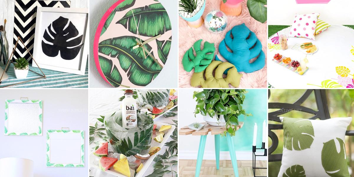 2228000 DIY Tropical Leaf Decoration Ideas