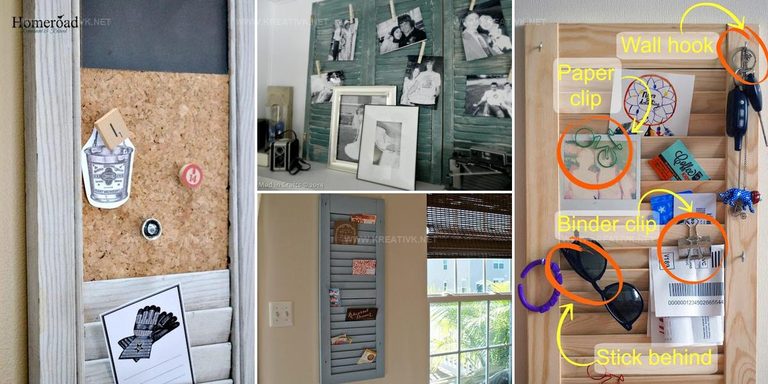 9120883 DIY Shutter Organizer Ideas