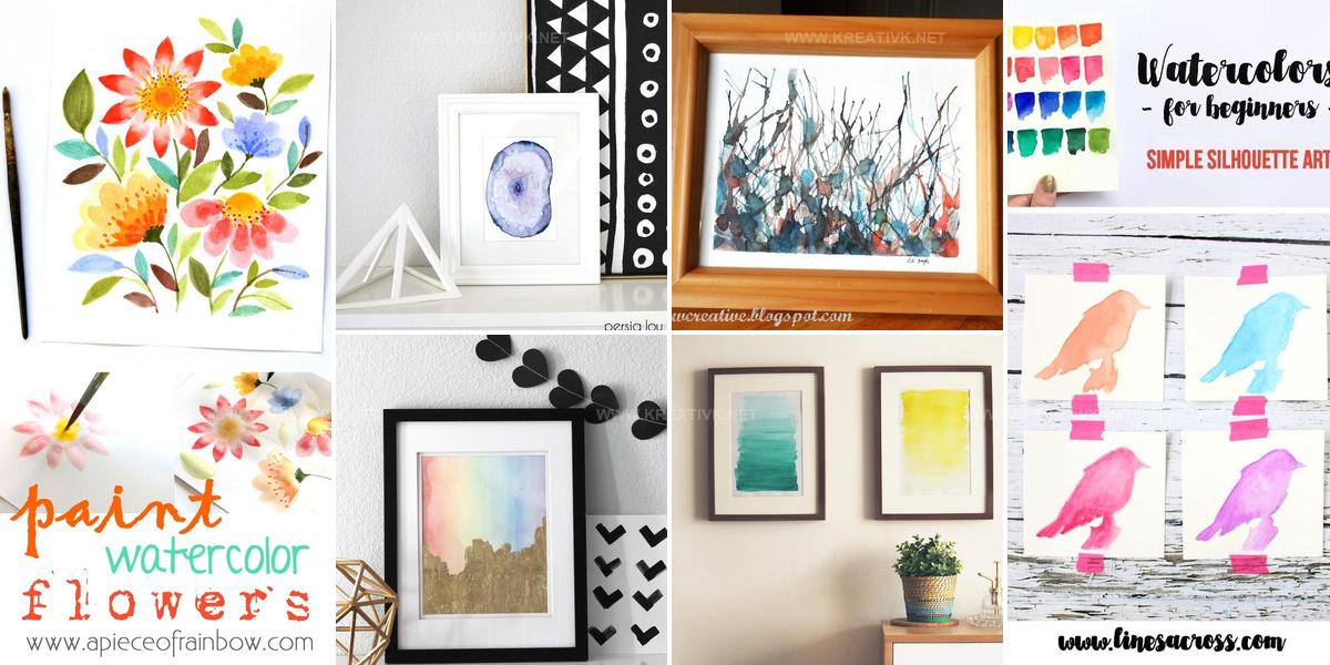 9384892 DIY Watercolor Artwork Ideas