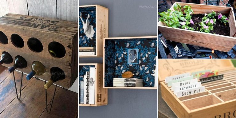 6287570 Wine Crate Craft Ideas