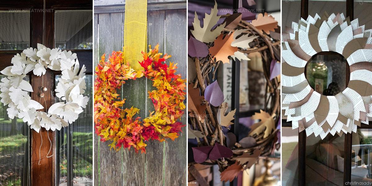 6657340 DIY Leaf Wreath Ideas