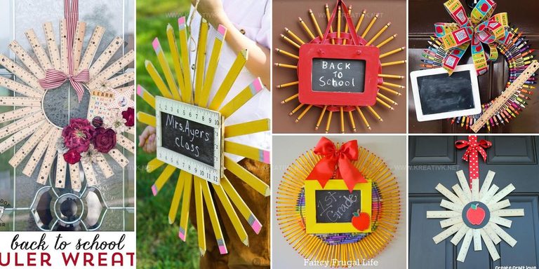 6541978 DIY Back To School Wreath Ideas