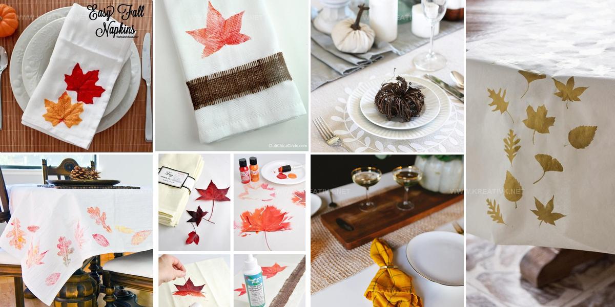 4318587 DIY Fall Table Linen Ideas