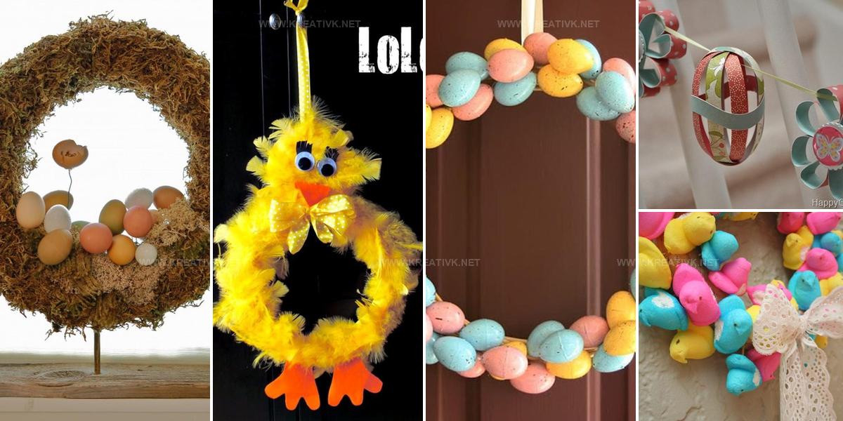 7611834 DIY Easter Wreath And Garland Ideas