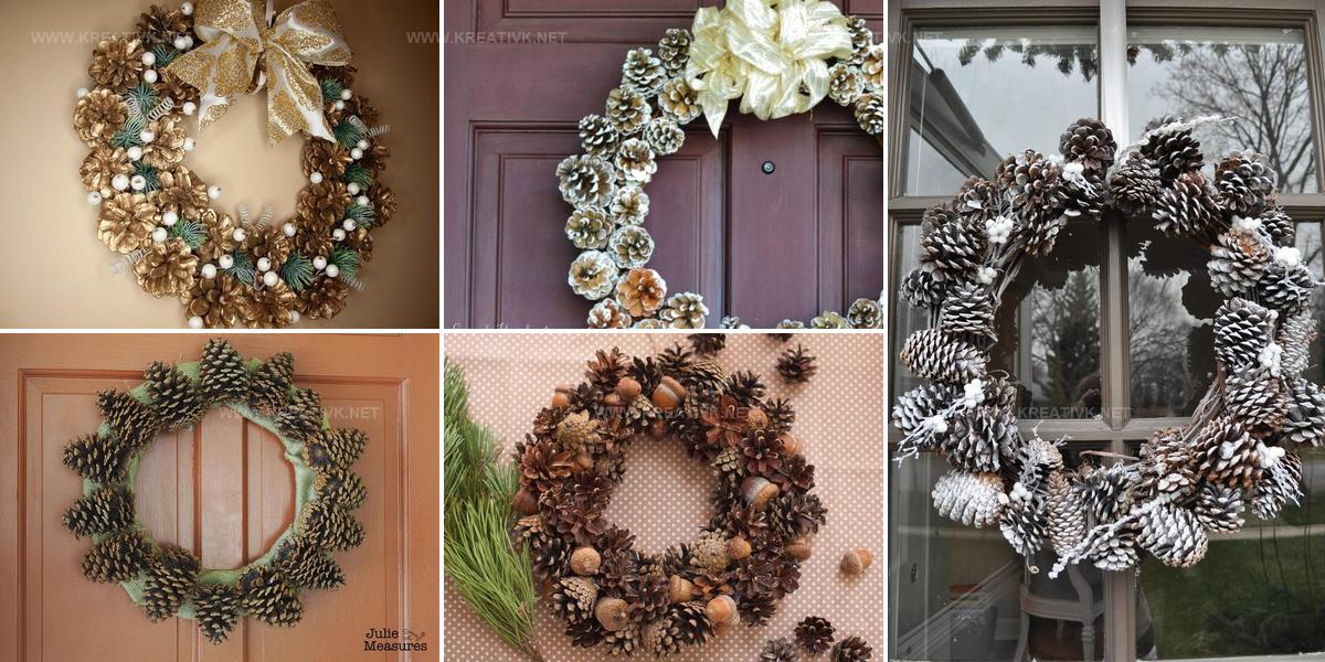 1092123 DIY Pinecone Wreath Techniques