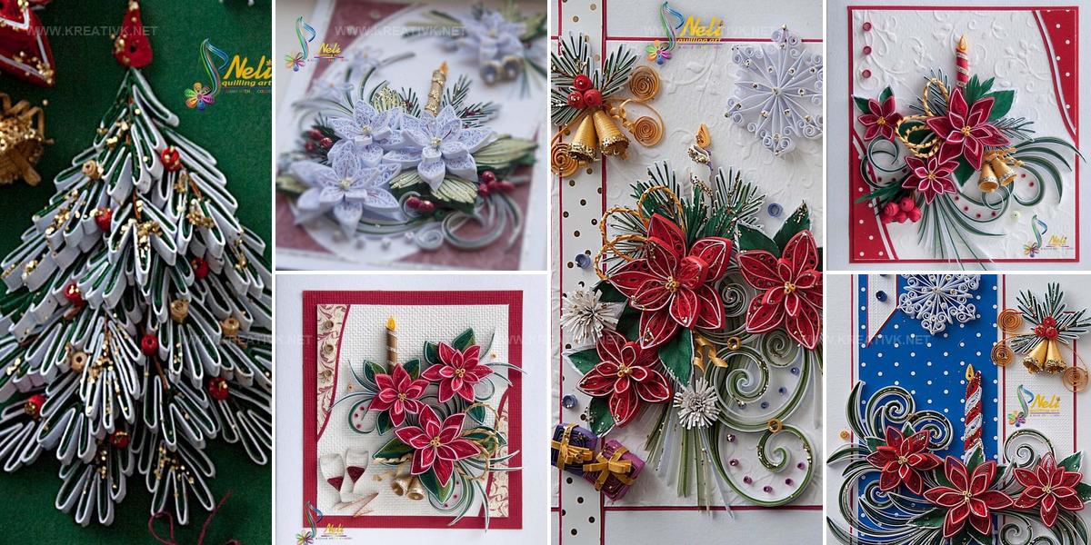 2116242 Christmas Paper Quilling Card Ideas