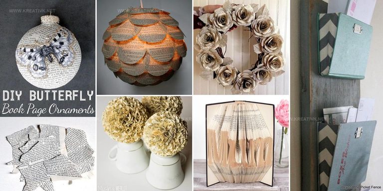 4469866 DIY Old Book Craft Ideas