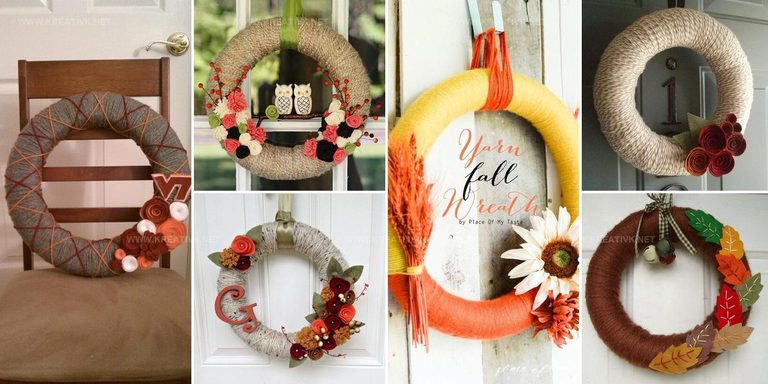 8158060 Yarn Wreath Ideas For Fall Decor