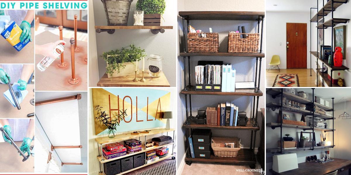 7122943 DIY Pipe Shelf Ideas