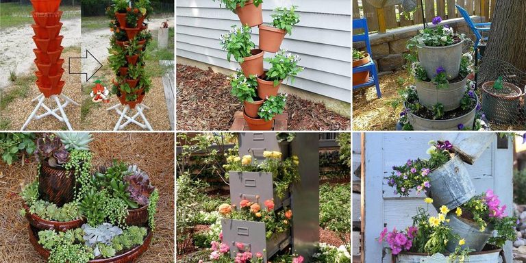 3969459 DIY Flower Tower Inspiration