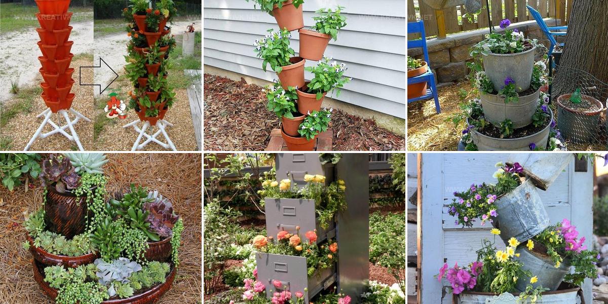 3969459 DIY Flower Tower Inspiration