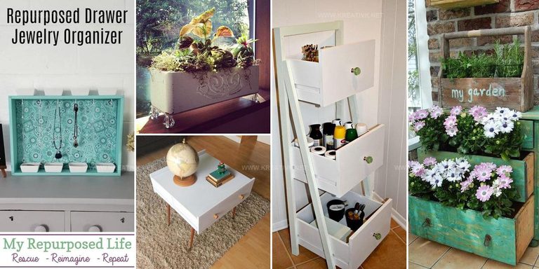 1049556 DIY Recycled Drawer Project Ideas