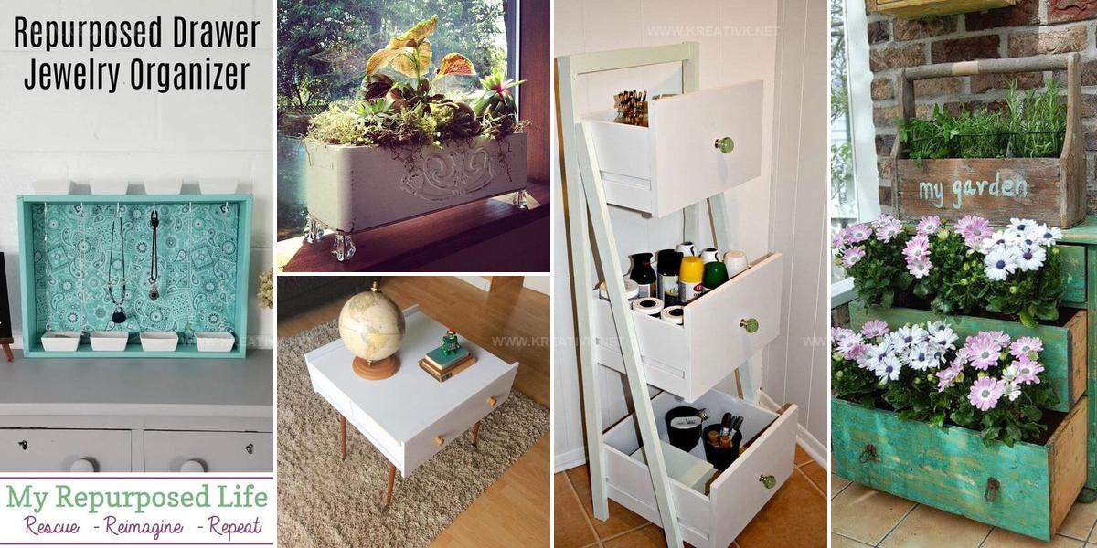 1049556 DIY Recycled Drawer Project Ideas