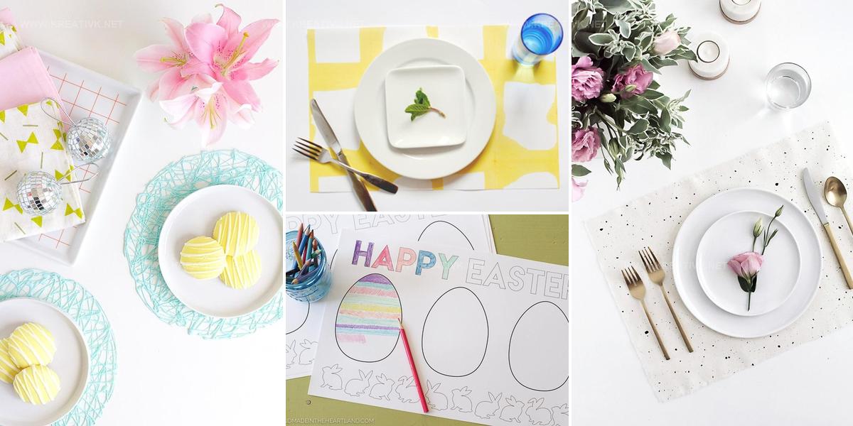 1260526 DIY Easter Placemat Ideas