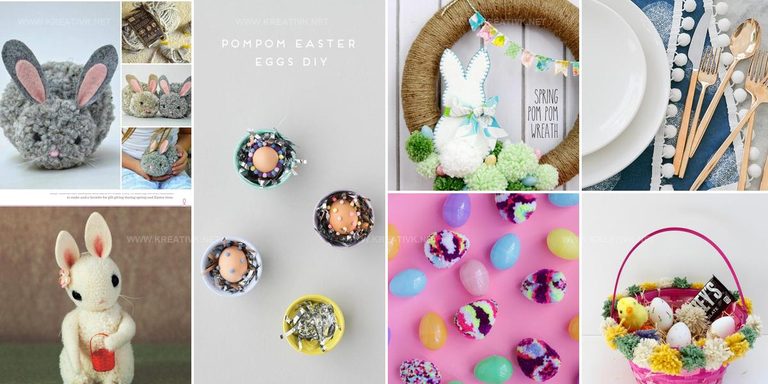 6359486 DIY Pom Pom Easter Craft Ideas