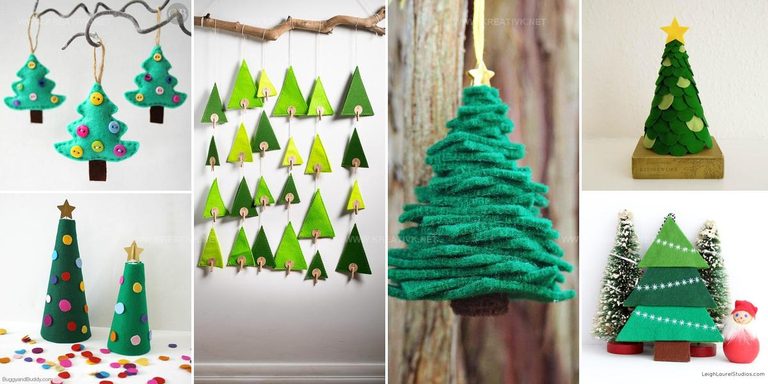 8709135 DIY Felt Christmas Tree Ideas