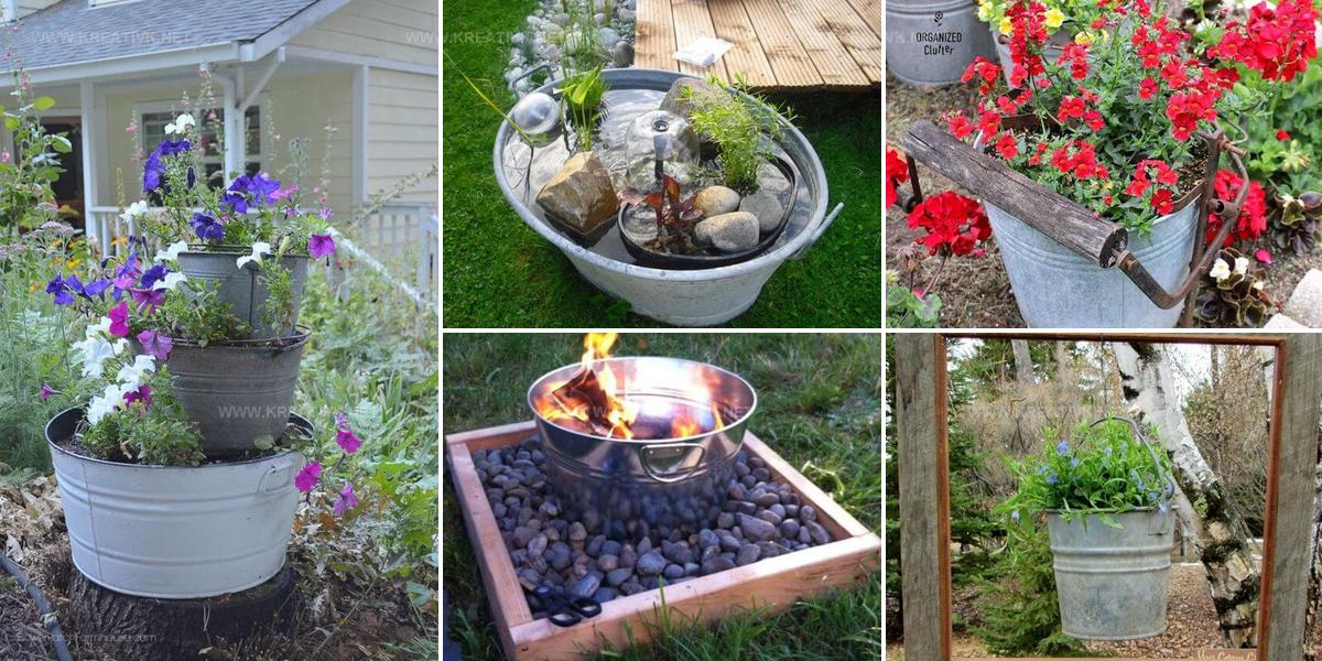 5262013 Old Bucket Outdoor Reuse Ideas