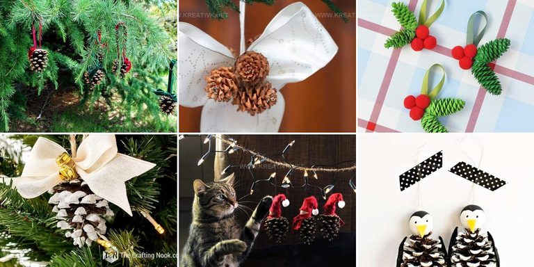 5211984 DIY Pinecone Christmas Ornament Ideas