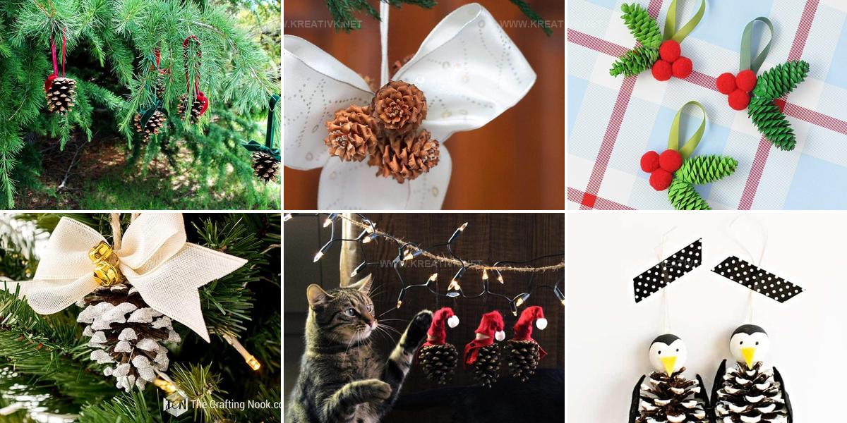 5211984 DIY Pinecone Christmas Ornament Ideas