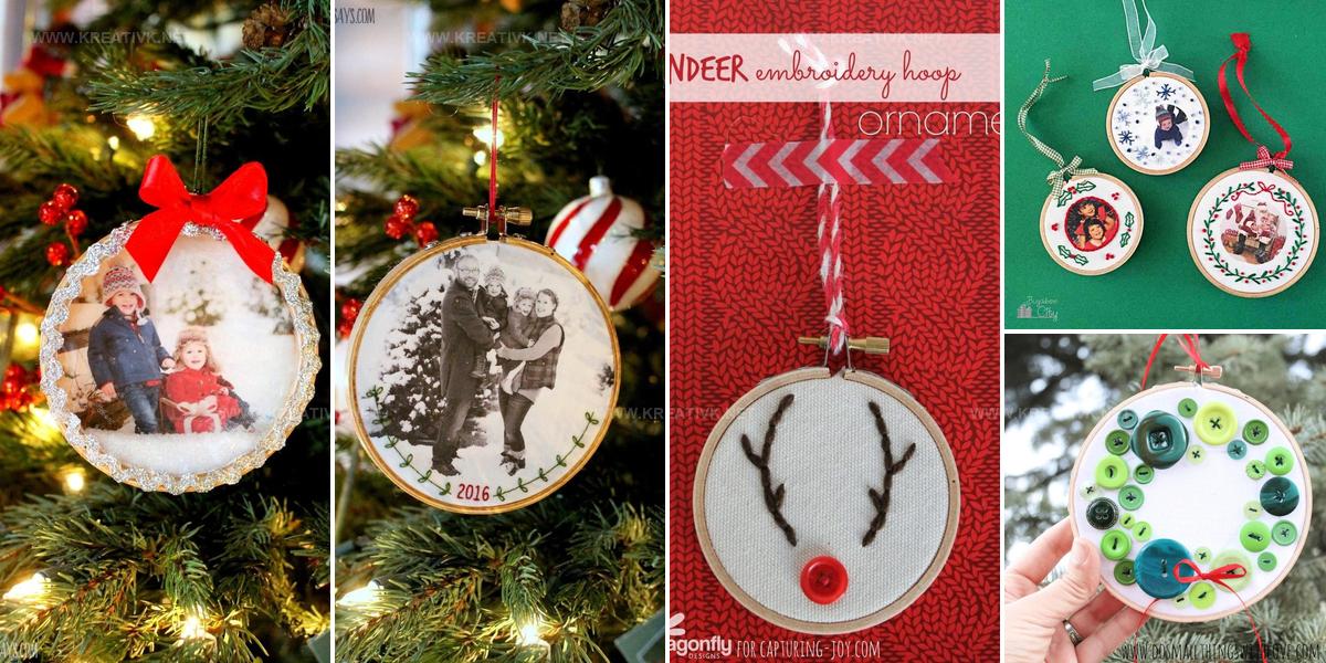 8199862 DIY Embroidery Hoop Christmas Ornament Ideas