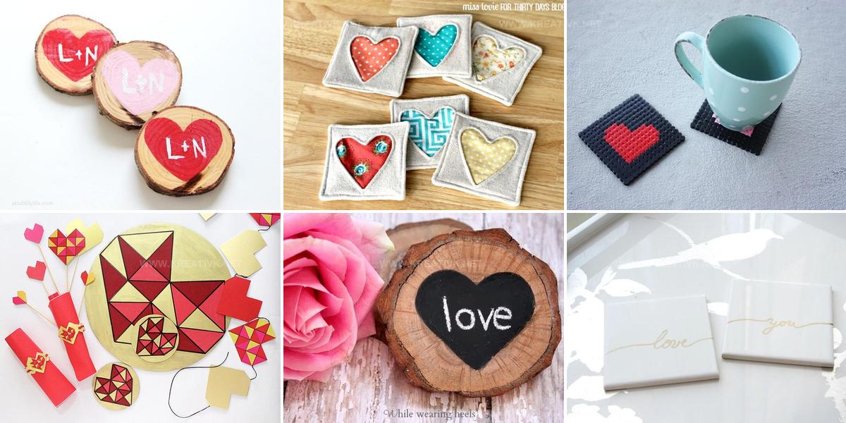 6613406 DIY Valentines Coaster Ideas