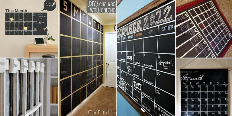 2432650 DIY Chalkboard Calendar Ideas